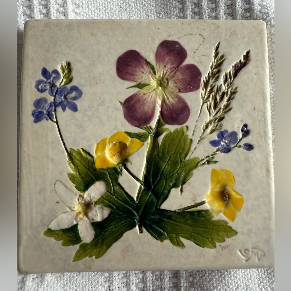 Floral Ceramic Art Tile